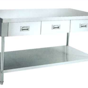 Meja Dapur Stainless Steel 2 Laci (Working Table) : WKDW-150