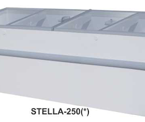 Mesin Pemajang Es Cream Kaca Datar (Sliding Flat Glass Freezer) Kapasitas 900 Liter : STELLA-250