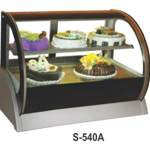 Mesin Pemajang Kue Kaca Cembung (Countertop Cake Showcase) Kapasitas 155 Liter : S-540A