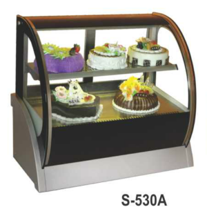 Mesin Pemajang Kue Kaca Cembung (Countertop Cake Showcase) Kapasitas 115 Liter : S-530A
