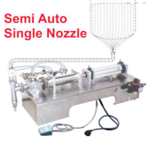 Mesin Filling Liquid Portable Semi Auto Single Nozzle (Filler Machine For Liquid) : GC-A