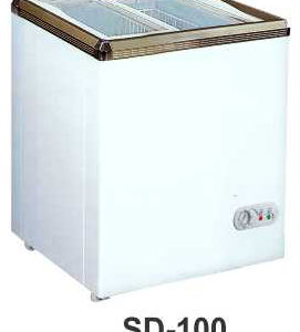 Mesin Pemajang Es Cream Kaca Datar (Sliding Flat Glass Freezer) Kapasitas 100 Liter : SD-100