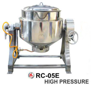 Panci Penghangat Makanan Kapasitas Kecil (Gas Tilting Kettle) : RC-05E