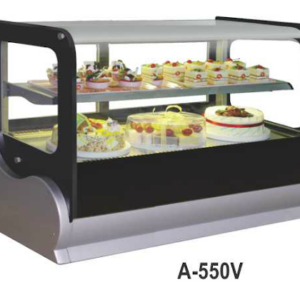 Mesin Pemajang Kue Kaca Datar (Countertop Cake Showcase) Kapasitas 240 Liter : A-550V