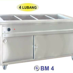 Mesin Pemajang Makanan Free Standing 4 Lubang (Bain Marie Counter) : BM-4