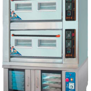 Mesin Pengembang Roti Kombinasi Alat Pemanggang 2 Pintu (Combi Deck Oven Proofer) : RFL-24FJ-10