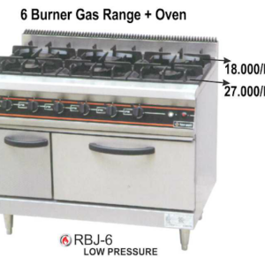 Kompor Gas Oven 6 Tungku (Gas Open Burner Oven) : RBJ-6
