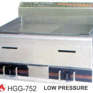 Alat Panggang Datar Bergerigi Gas (Gas Half-Grooved Griddle) : HGG-752