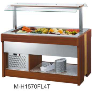 Mesin Pendingin Salad Buah dan Sayur Ukuran Kecil (Island Salad Bar) : M-H1570FL4T