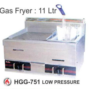 Alat Panggang Gas dengan Alat Penggorengan (Gas Griddle with Gas Fryer) : HGL-751