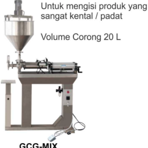 Mesin Filling Pasta Single Nozzle Mixing Hoper (Filler Machine For Paste) : GCG-MIX