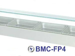 Mesin Pemajang Makanan Portable Kapasitas Besar (Bain Marie Counter) : BMC-FP4