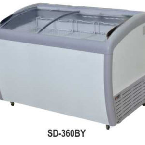 Mesin Penyimpan Es Cream Pintu Geser (Sliding Curve Glass Freezer) Kapasitas 300 Liter : SD-360BY