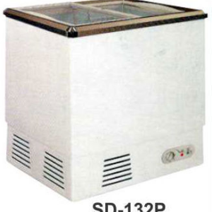 Mesin Pemajang Es Cream Kaca Datar (Sliding Flat Glass Freezer) Kapasitas 132 Liter : SD-132P