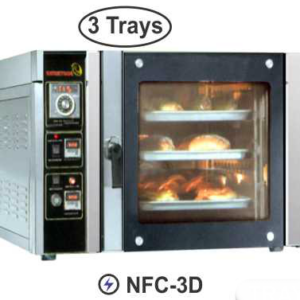 Alat Pemanggang Roti Konveksi Listrik 3 Nampan (Convection Oven) : NFC-3D