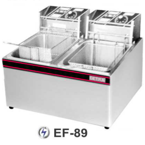 Alat Penggorengan Listrik 2 Tangki Kapasitas 8.5 Liter (Electric Deep Fryer) : EF-89