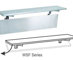 Rak Dinding Tempel Papan Ukuran Besar (Stainless Steel Solid Wall Shelf) : WSF-150