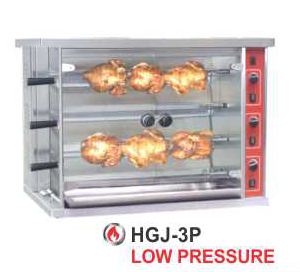 Alat Panggang Ayam dengan Pemutar Panggangan Kapasitas Kecil (Gas Rotisseries) : HGJ-3P