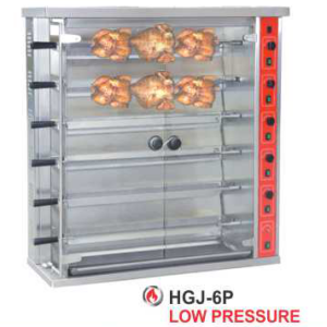 Alat Panggang Ayam dengan Pemutar Panggangan Kapasitas Besar (Gas Rotisseries) : HGJ-6P